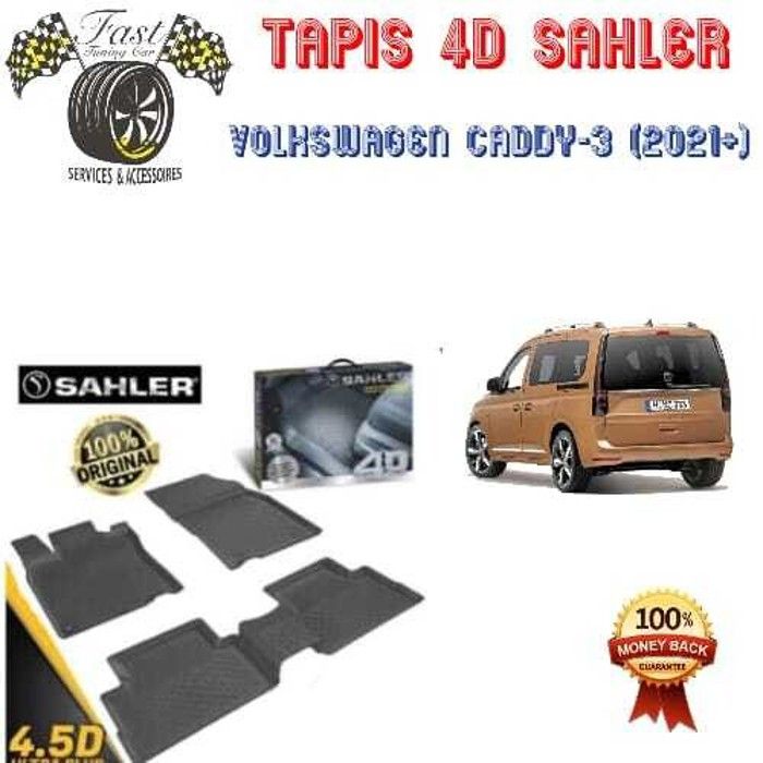 Tapis sur mesure 4D VOLKSWAGEN CADDY 3 2021+