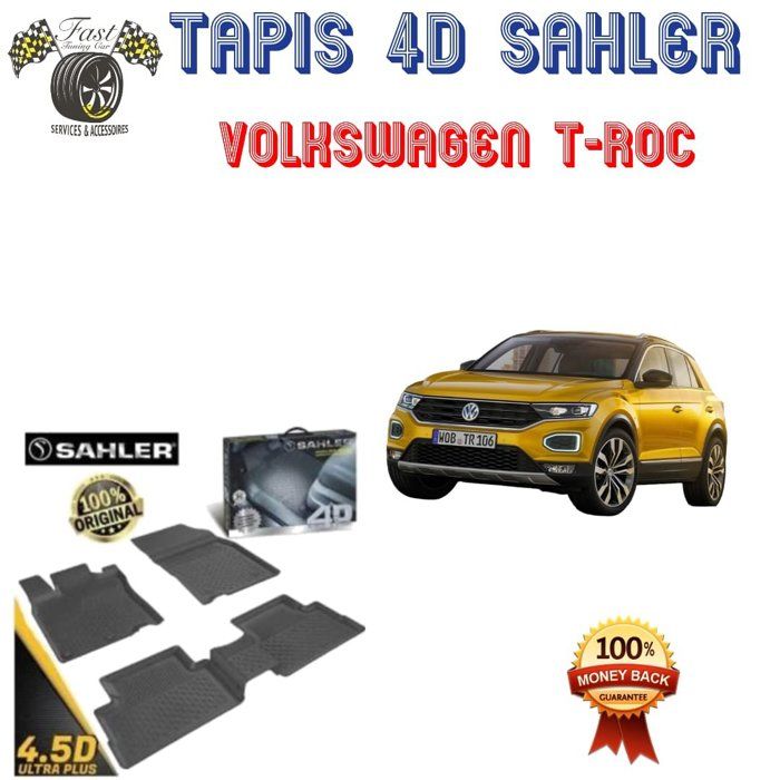 Tapis sur mesure 4D VOLKSWAGEN T-ROC 2019+