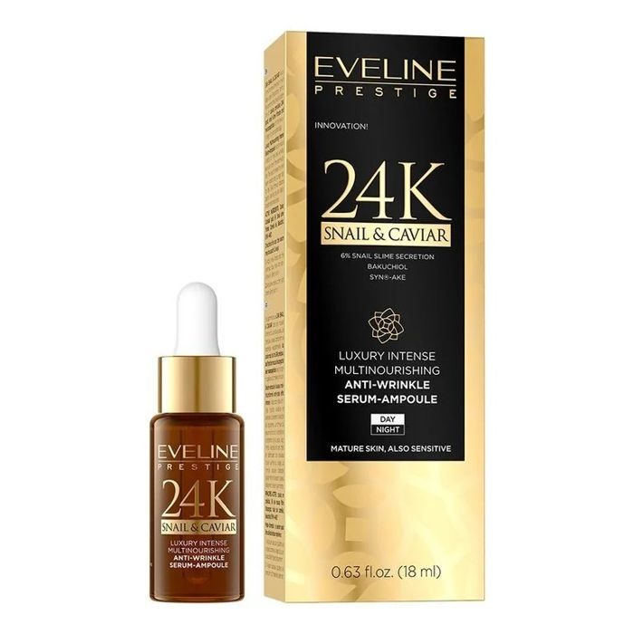 Eveline Cosmetics Prestige 24k Escargot & Caviar Sérum-Ampoule Anti-Rides - 18ml