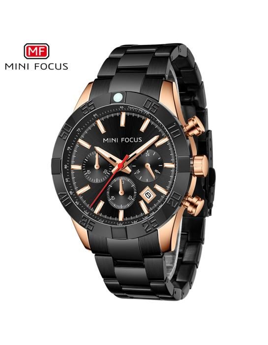 Montre Homme - Mini Focus - MF 0416G - Acier Inoxydable - Résistant à l'Eau - Quartz