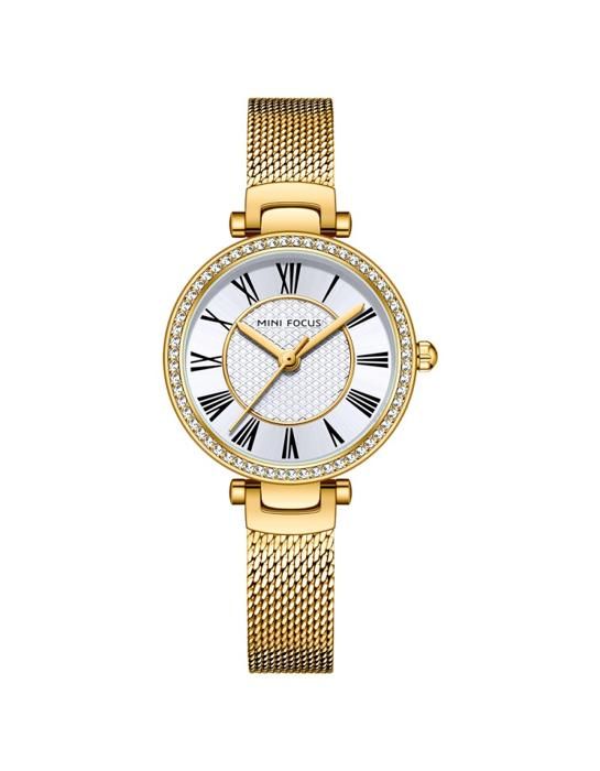 Montre Femme - Mini Focus - Résistante à l'eau - Acier - Mouvement à quartz - Élégante