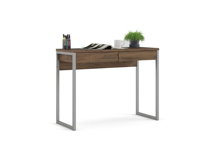 Bureau FUNCTION PLUS 101,6x40x76,5cm  Avec 2 Tiroirs - Noyer