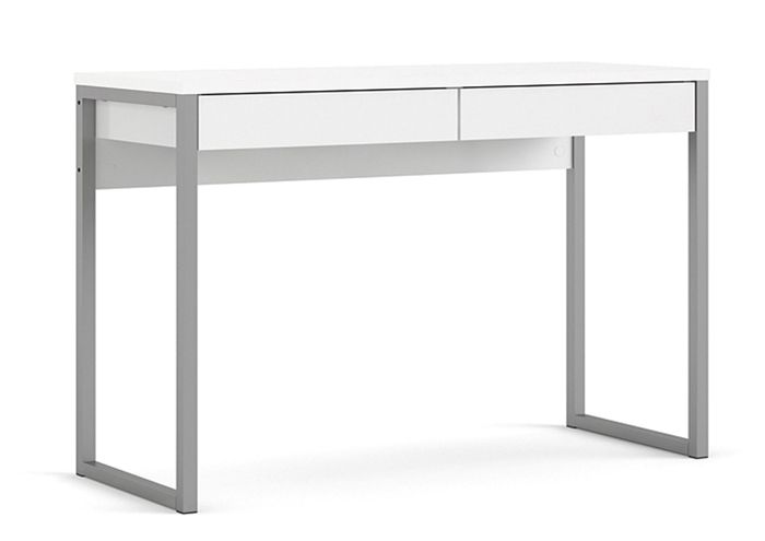 Bureau FUNCTION PLUS 101,6x40x76,5cm + 2 Tiroirs - Blanc