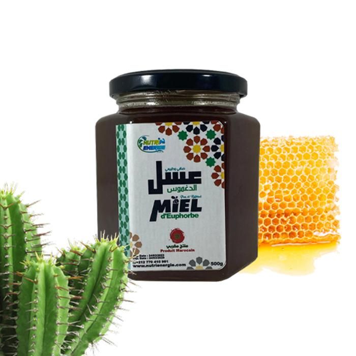 Miel D’euphorbe (Daghmous) 100 % Pure et Naturelle - 500g- NUTRIENERGIE
