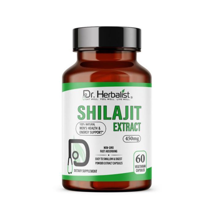 Shilajit 450 mg - Mémoire , Vitalité , Testostérone 60 capsules