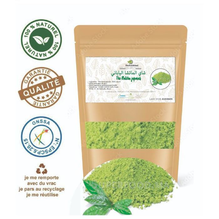 Thé Matcha Japan . Antioxydant, Concentration, Minceur 100G