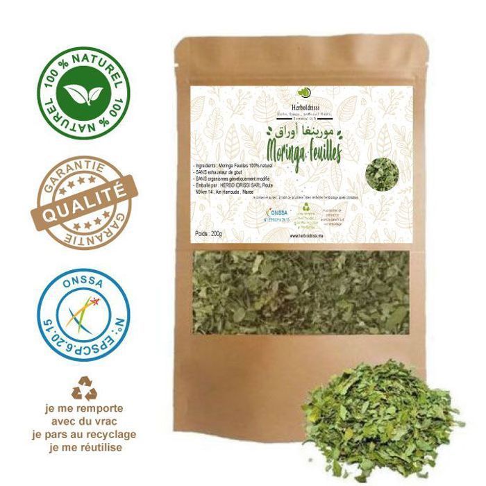 MORINGA poudre Naturels 100 g Super-Aliments