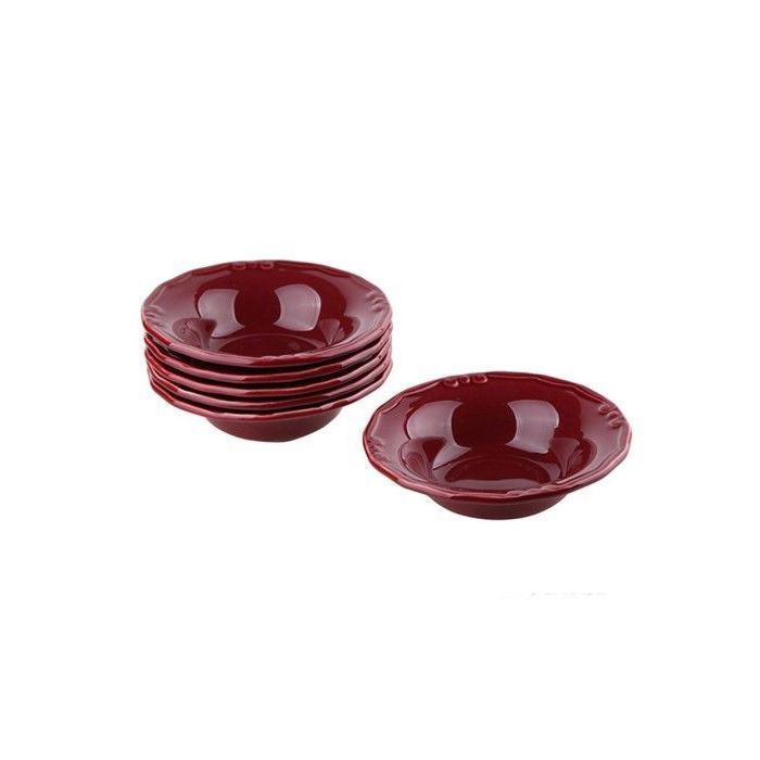6 Bols de 15CM de presentation Rouge