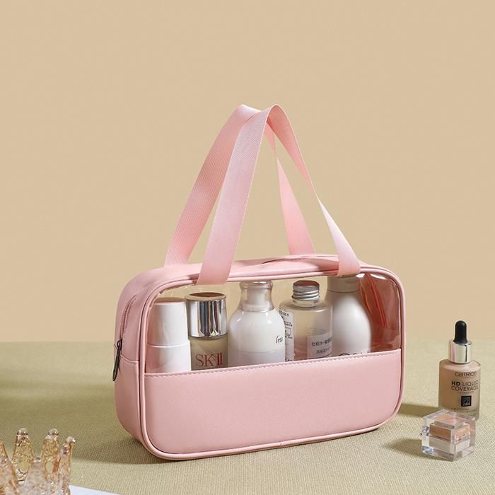PVC & PU Cosmetic Sac rose, m