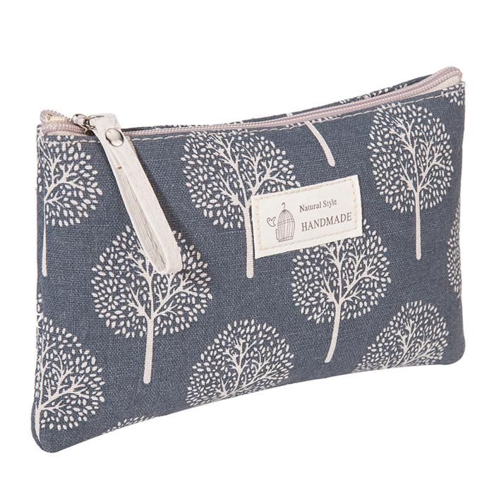 Sac cosmétique en toile souhaitant l'arbre