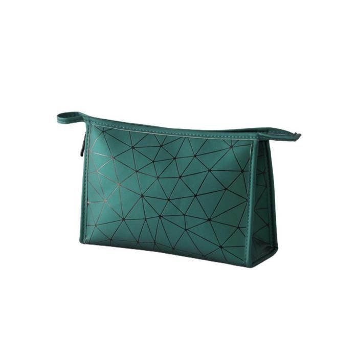 PU Cosmetic Bagdark Green