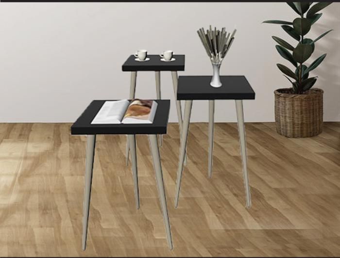 SET3TABLE GIG CAR33X33X49/33X 33X44/33X 33X39NOIR