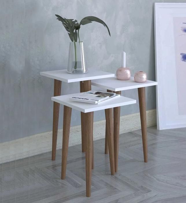 SET3TABLE GIG CARRE33X33X49/33X33X44/33X33X39 BLC