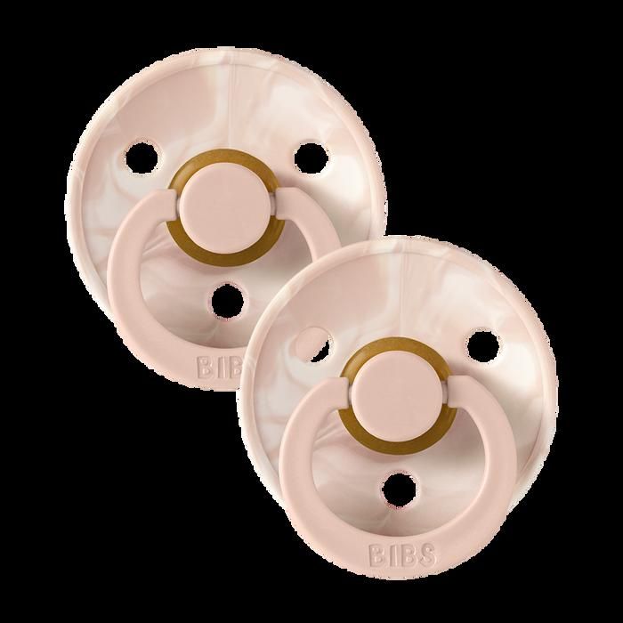 Sucettes BIBS  0 mois+ Colour  2 Pack Blush Ivory/Blush Ivory