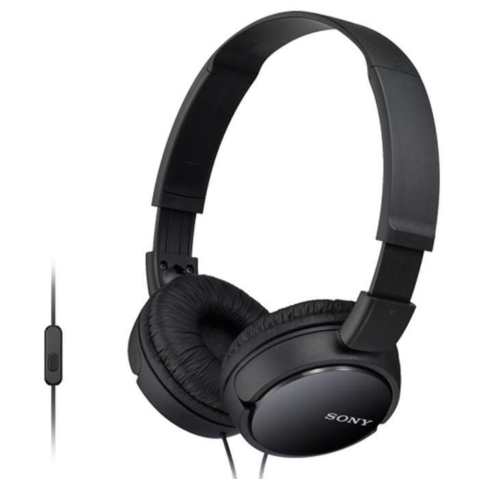 CASQUE FILAIRE MDR-ZX110AP/B NOIR SONY