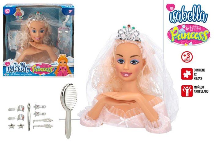 Isabella Doll Head With Accessories