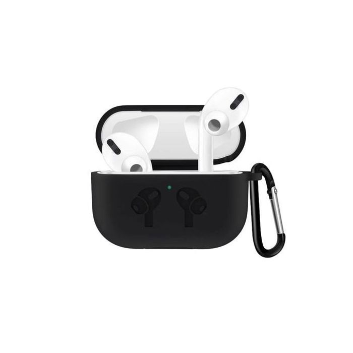 Coque protection en silicone pour Airpods Pro 3 pochette Noir