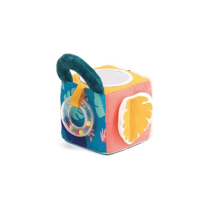 Cube d'éveil - LUDI - Multicolore - Tissu - 10 x 10 cm - Dès 3 mois