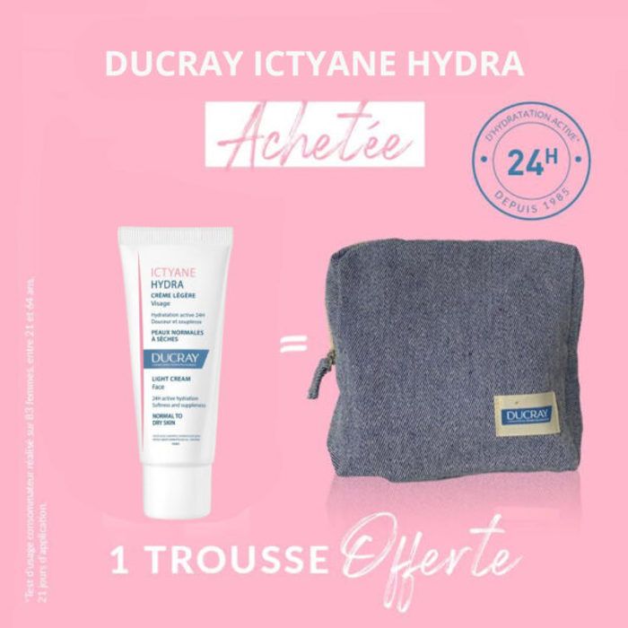 1 Crème Ictyane   Hydra  ACHETÉE  = 1 Trousse OFFERTE