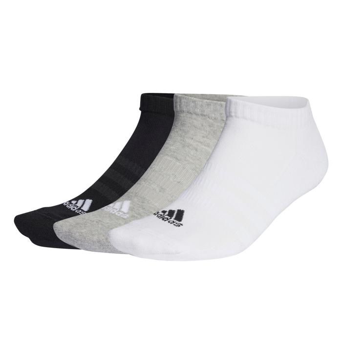 Chaussettes Basses - ADIDAS - Multicolore - 3 Paires - Amortissantes - Mixte