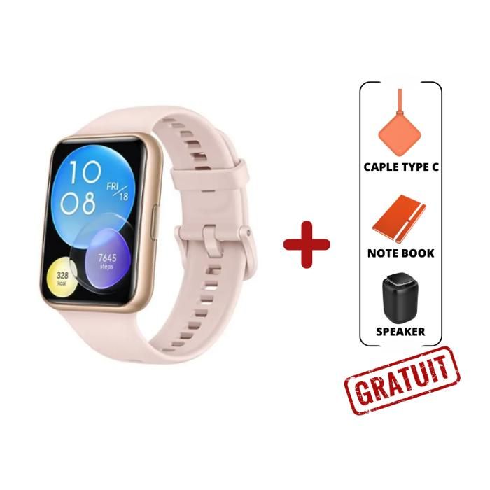 HUAWEI MONTRE - WATCH FIT Pink 2 + Huawei Gift Package