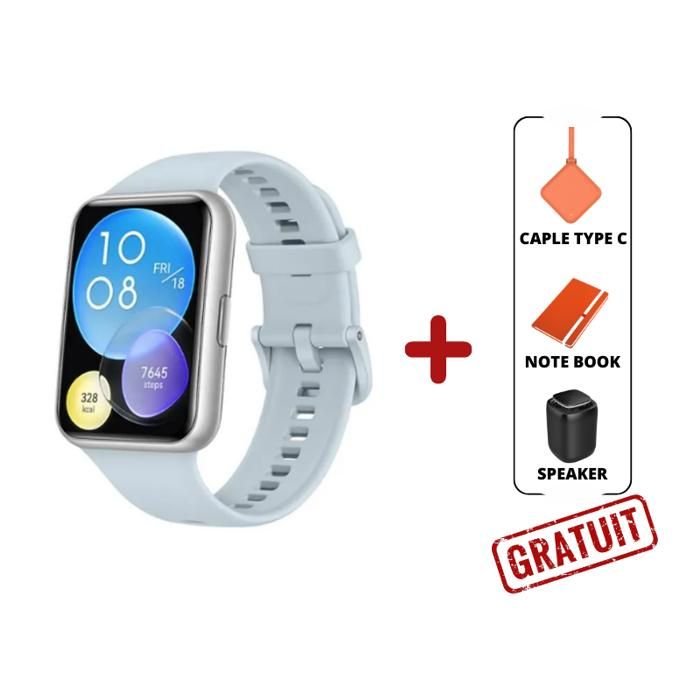 HUAWEI  MONTRE - WATCH FIT  Blue 2 + Huawei Gift Package