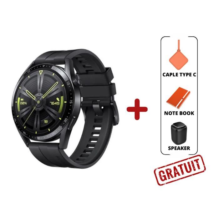 HUAWEI  MONTRE - WATCH GT3 ACTIVE 46 mm + Huawei Gift Package