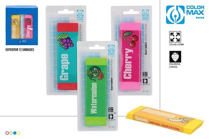 gomme  Fruits Eraser 4/S