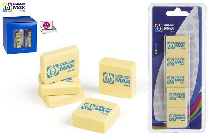 lot de 5 gommes blanc