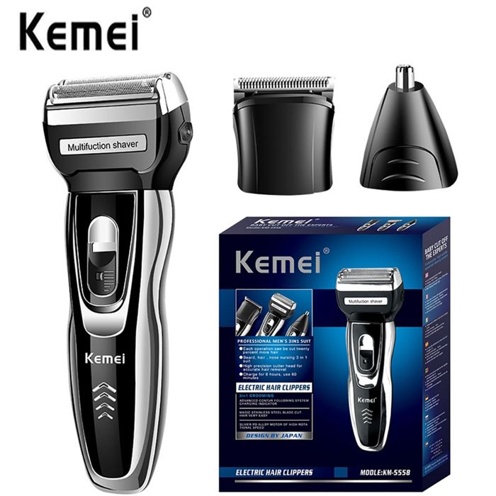 3 in 1 toilettage kit nez cheveux tondeuse pour hommes barbe tondeuse chaume oreille électrique rasoir rasage machine