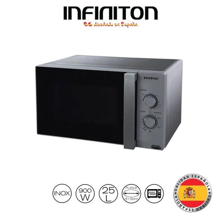 MICRO-ONDES  25Litres  900W AVEC GRILL INFINITON MW-2511C - SILVER