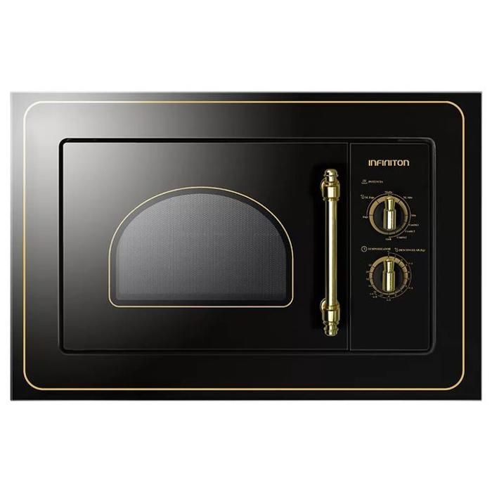 MICRO-ONDES ENCASTRABLE RUSTIQUE 20Litres INFINITON  IMW-RU20 - NOIR