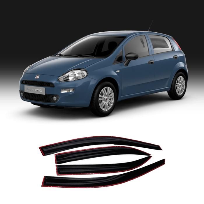 Déflecteur - Fiat Grande Punto - Noir - Améliore la circulation d'air - Réduit le bruit