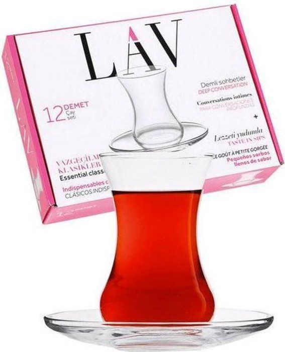Set de 12 verre a a cafe avec sous tasse lav