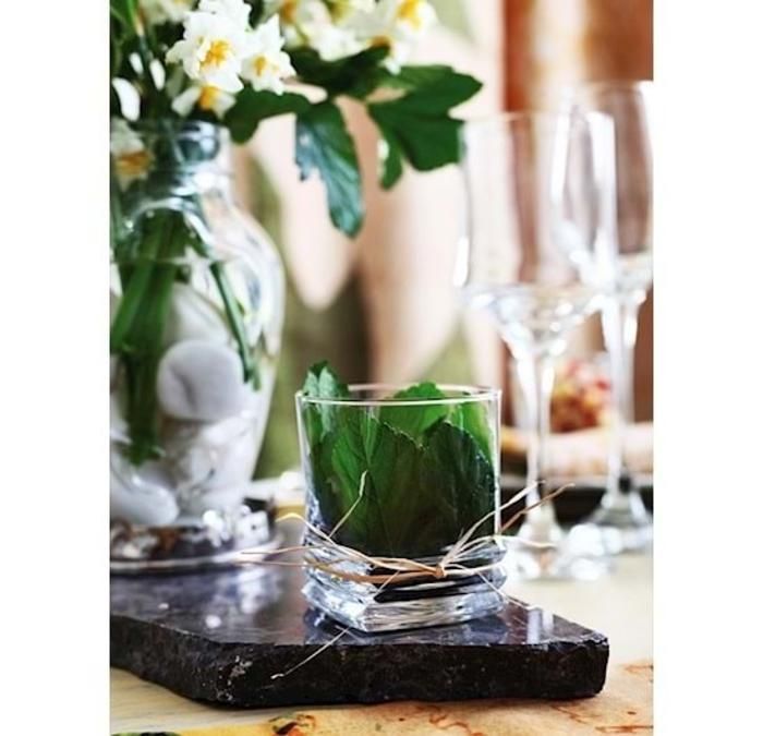 ELEGAN - Set de 6 verrines en verre - 80 ml
