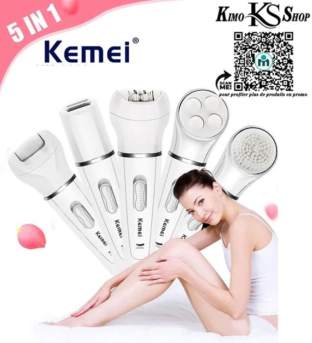 5 en 1 Rechargeable Bikini Cheveux EleしCheveux Épilateur Rasoir Épilateur pour Dame miles Toilettage Analyste