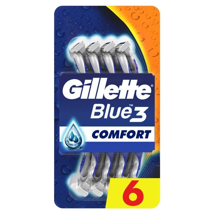 Gillette Rasoir Jetable Blue 3 - 6 unités