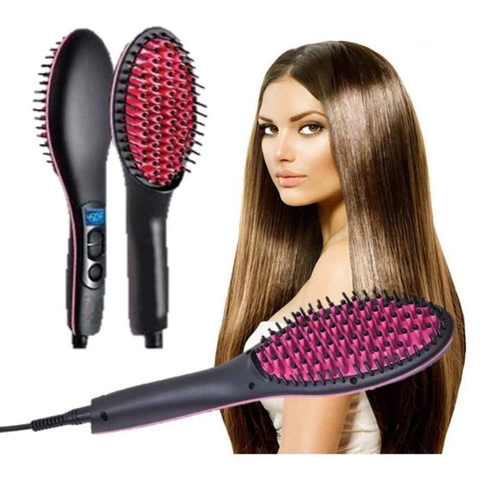 Cepillo Alisador Electrico De Cabello Tipo Plancha Pelo Lizo