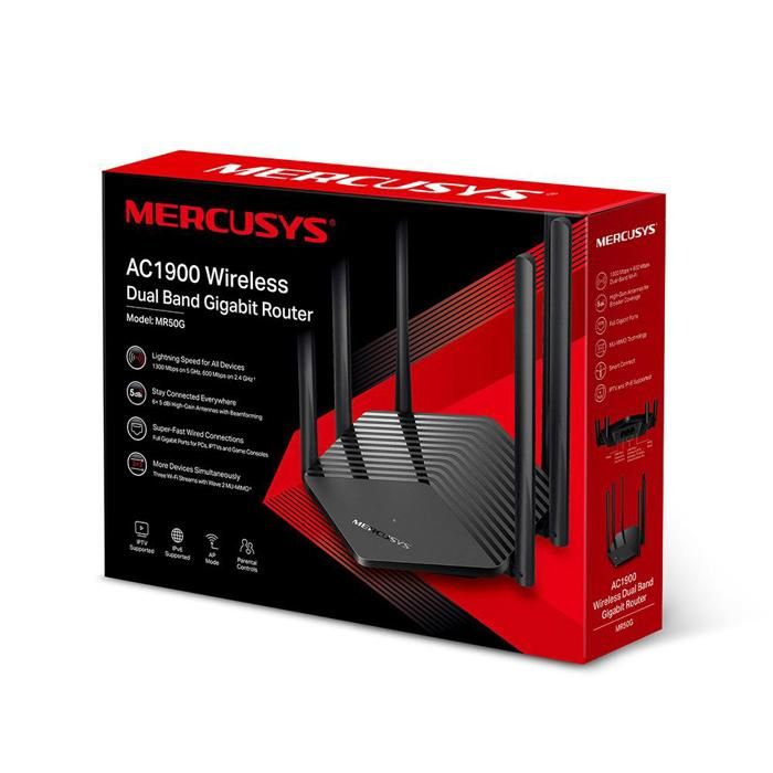 Router Mercusys Mr50g Ac1900 Dual Band Mu Mimo 6 Antenas