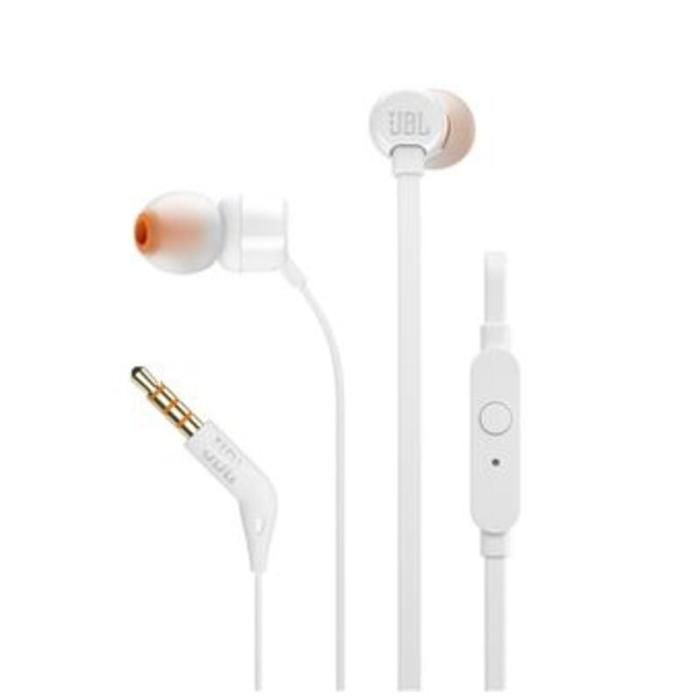 ECOUTEURS T110 A/MIC BLANC JBL