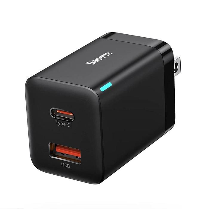Cargador Baseus 30W Doble Puerto Carga Rápida Supersi
