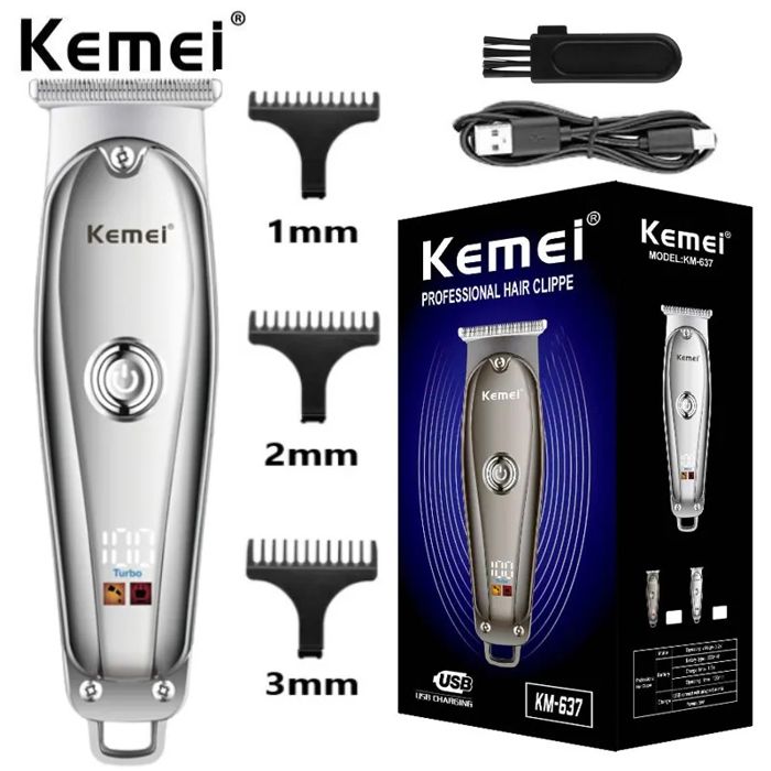 tondeuse à cheveux professionnelle sans fil pour hommes, rasoir Rechargeable pour coiffeur, lame en T à 0mm