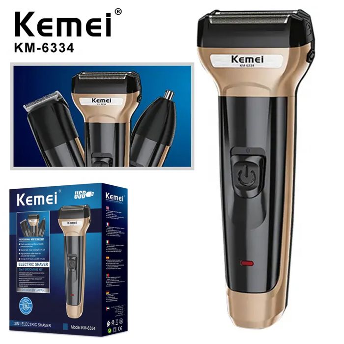 3 en 1 rasoir électrique multifonction Rechargeable pour hommes, rasoir alternatif, pour le nez, les oreilles et les cheveux