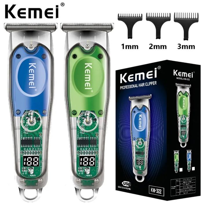 tondeuse à cheveux électrique sans fil pour hommes, rasoir professionnel Rechargeable en Lithium pour barbe et cheveux