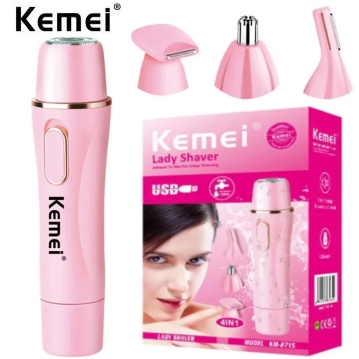4 en 1 USB dame nez oreille cheveux tondeuse à cheveux Rechargeable visage lavable beauté Cutter nettoyant pour les femmes