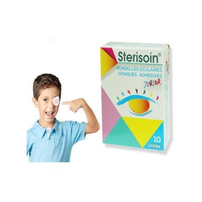 STERISOIN JUNIOR - Compresse Oculaire Adhésive Stérile - Boîte de 10