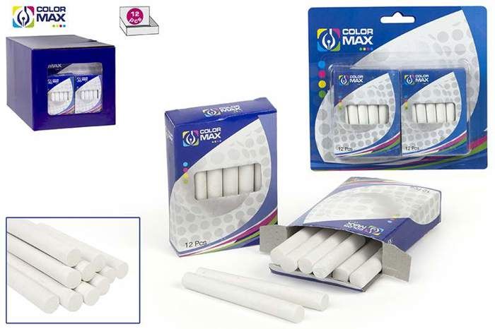 BLISTER 2 PACKS X 12 WHITE CHALKS