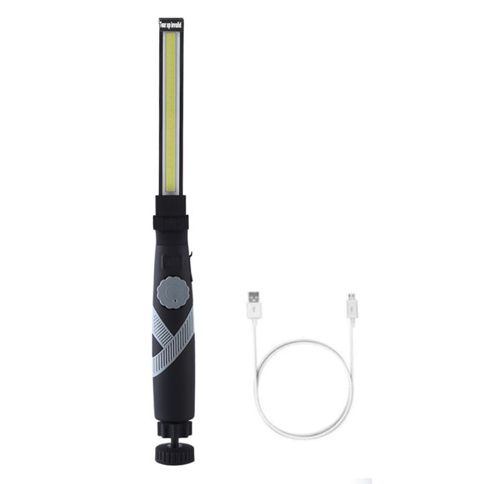 Lampe de Travail  LED Rechargeable  USB, Rotation à 360 °, Pliable, avec Base Magnétique