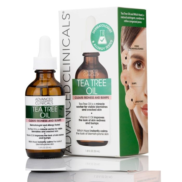 Advanced clinicals Serum Huile de Visage Tea Tree Oil, 53 ml - Made in USA