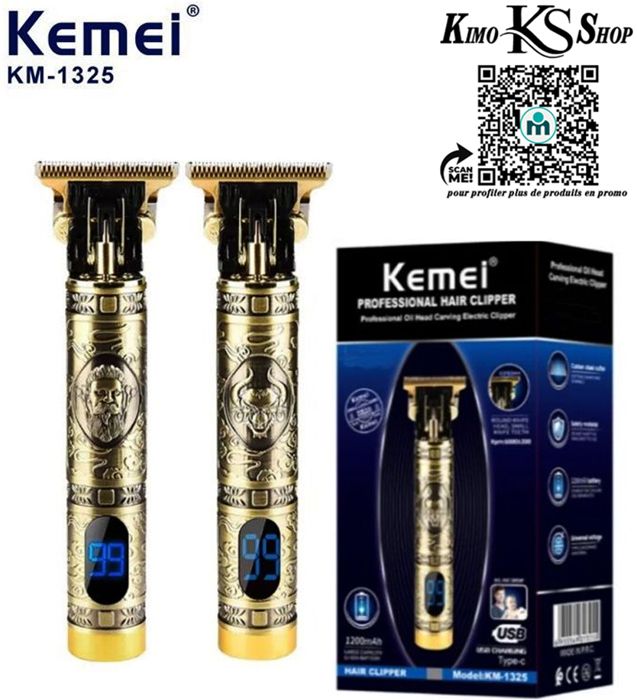 tondeuse à cheveux électrique Pro, avec boîtier en métal, Lithium-Ion, coque en métal, pour barbe et finition, Machine pour couper